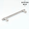 Brisa Satin Silver Knurled Drawer Knob and Cabinet Pull