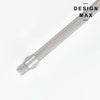 Brisa Satin Silver Knurled Cabinet Handle and Knob