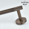 Minimalist stainless steel tissue roll holder designed for contemporary and industrial bathrooms.
