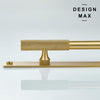  Elegant brass appliance pull with a polished finish, perfect for a touch of luxury
