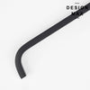 Elegant black cabinet pull in solid brass
