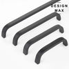 Contemporary black cabinet handle
