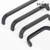 Minimalist black cabinet pull design
