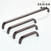 Oil rubbed bronze bar pull in modern design  

