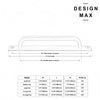 Smooth matte black cabinet hardware set