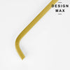 Gold cabinet bar pull on white background  
