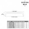 Matte brass cabinet hardware by Design Max  
