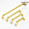Modern gold drawer pull for kitchen cabinets  
