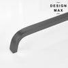 Industrial style gunmetal drawer pull  
