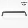 Cara Smooth Gunmetal Cabinet Pull in brushed finish  

