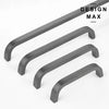 Smooth gunmetal pull on white background  
