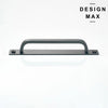 Matte black dresser drawer handle with plate
