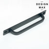 Matte black cabinet pull for modern interiors
