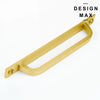 Matte brass cabinet pull for modern interiors