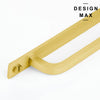 Sleek matte brass cabinet door handle