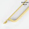 Modern brass cabinet pull for kitchen drawers