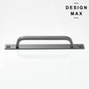 Smooth metallic gray cabinet hardware set