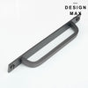 Metallic gray cabinet pull for modern interiors
