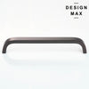 Dark bronze cabinet pull with vintage styling  
