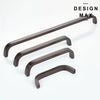 Classic bronze cabinet handle with oil rubbed finish  
