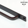Smooth oil rubbed bronze drawer pull with plate