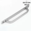 Satin silver cabinet pull for modern interiors