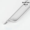 Modern silver cabinet pull for kitchen drawers