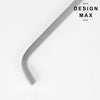 Minimalist silver cabinet pull for modern interiors  
