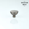 Modern brass cabinet knobs with a brushed nickel finish, creating a sleek and contemporary look
