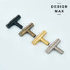 Functional brass pulls ideal for easy access and smooth operation in cabinets
