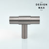 T knob with a minimalist silhouette, ideal for a sleek, contemporary home
