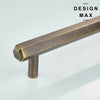 Ceres Hexagonal Solid Brass Cabinet Pull_4