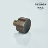 Modern brass cabinet knobs with a curved handle, adding a touch of sophistication
