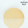 decorative furniture hardware brass demi pull with lined surface

