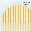 demi striped brass pull for modern kitchen or bathroom cabinets

