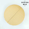 decorative brass half moon pull handle with modern stripe design

