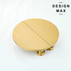 half round brass handle with horizontal groove details from Design Max

