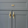 High-quality brass cabinet hardware, designed for easy installation and maintenance.
