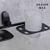 Minimalist double soap dispenser for modern bathrooms
