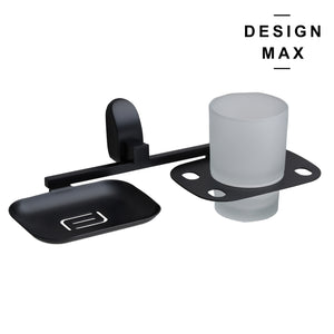 Stylish bathroom double soap dispenser holder
