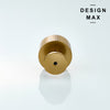 Refined brass hardware with a smooth polished surface adding elegance to furniture
