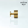 Unique brass hardware with a geometric design making a bold statement in any space
