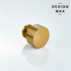 Polished brass cabinet knob adding a touch of luxury and style to any cabinetry
