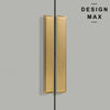 Aged Metal Finger Pull - Sleek Modern Design for Drawers & Cabinets