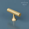 Elegant brass cabinet knob with a polished finish