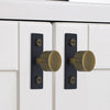 Elegant brass cabinet knob with a polished finish, perfect for a touch of luxury.
