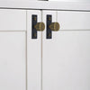 High-quality brass cabinet hardware, crafted from durable materials for long-lasting use.
