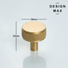 Unique brass cabinet hardware with a geometric design, adding a touch of personality to your space
