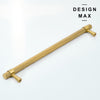 Sleek brass cabinet hardware with a minimalist design, enhancing the overall aesthetic of your furniture
