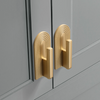 Sleek brass cabinet hardware with a minimalist design, enhancing the overall aesthetic of your furniture.
